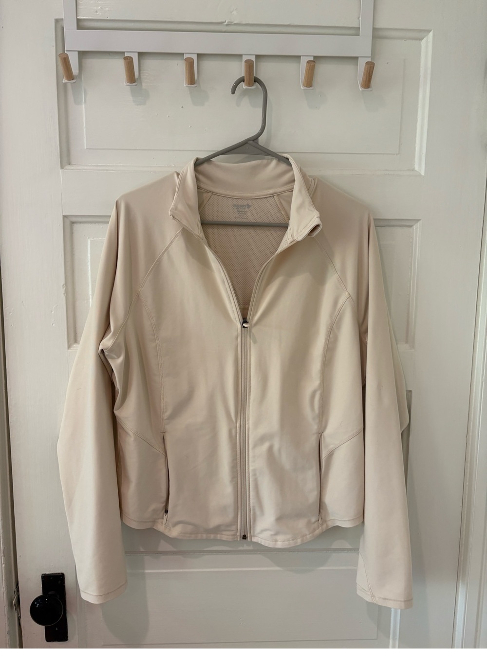 Old Navy Cream Full-Zip Utility Jacket - Women's